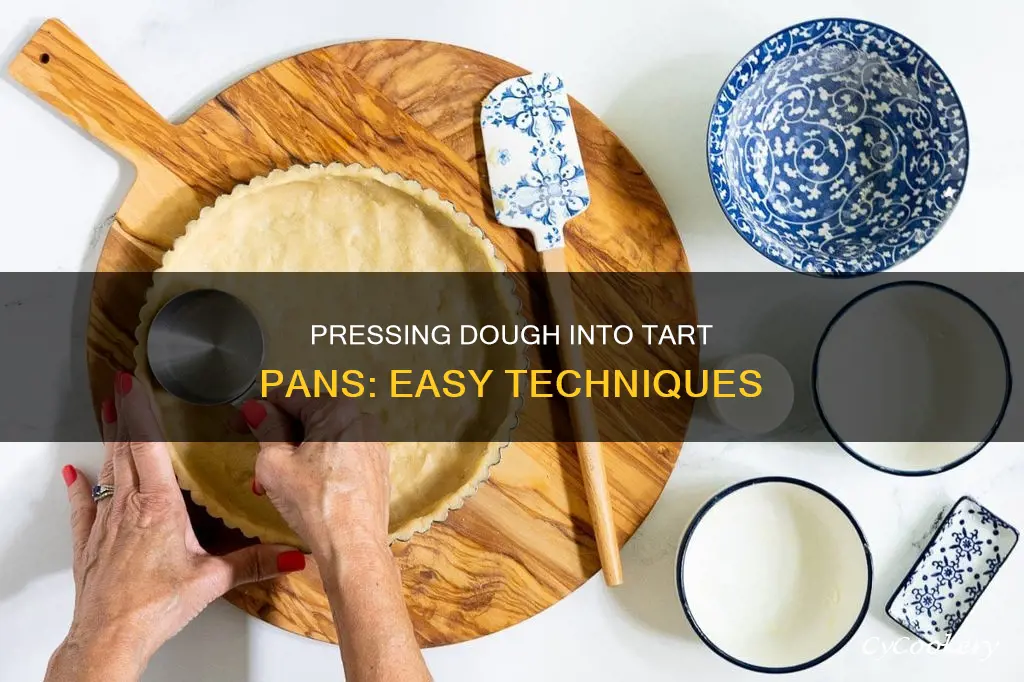how to press dough into tart pan