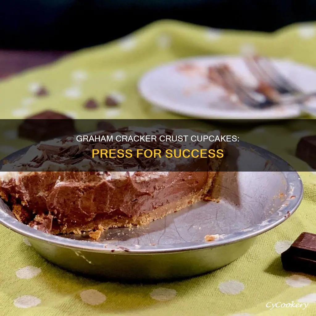 how to press graham cracker crust in cupcake pan
