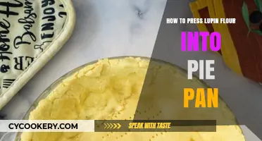 Pressing Lupin Flour: Easy Pie Pan Technique