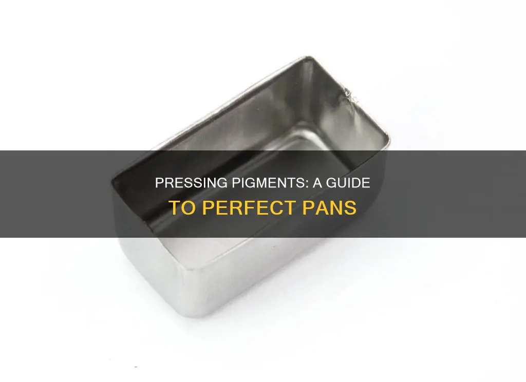 how to press pigments into pans