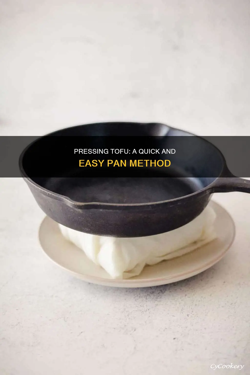 how to press tofu with a pan