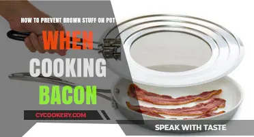 Preventing Brown Residue When Cooking Bacon