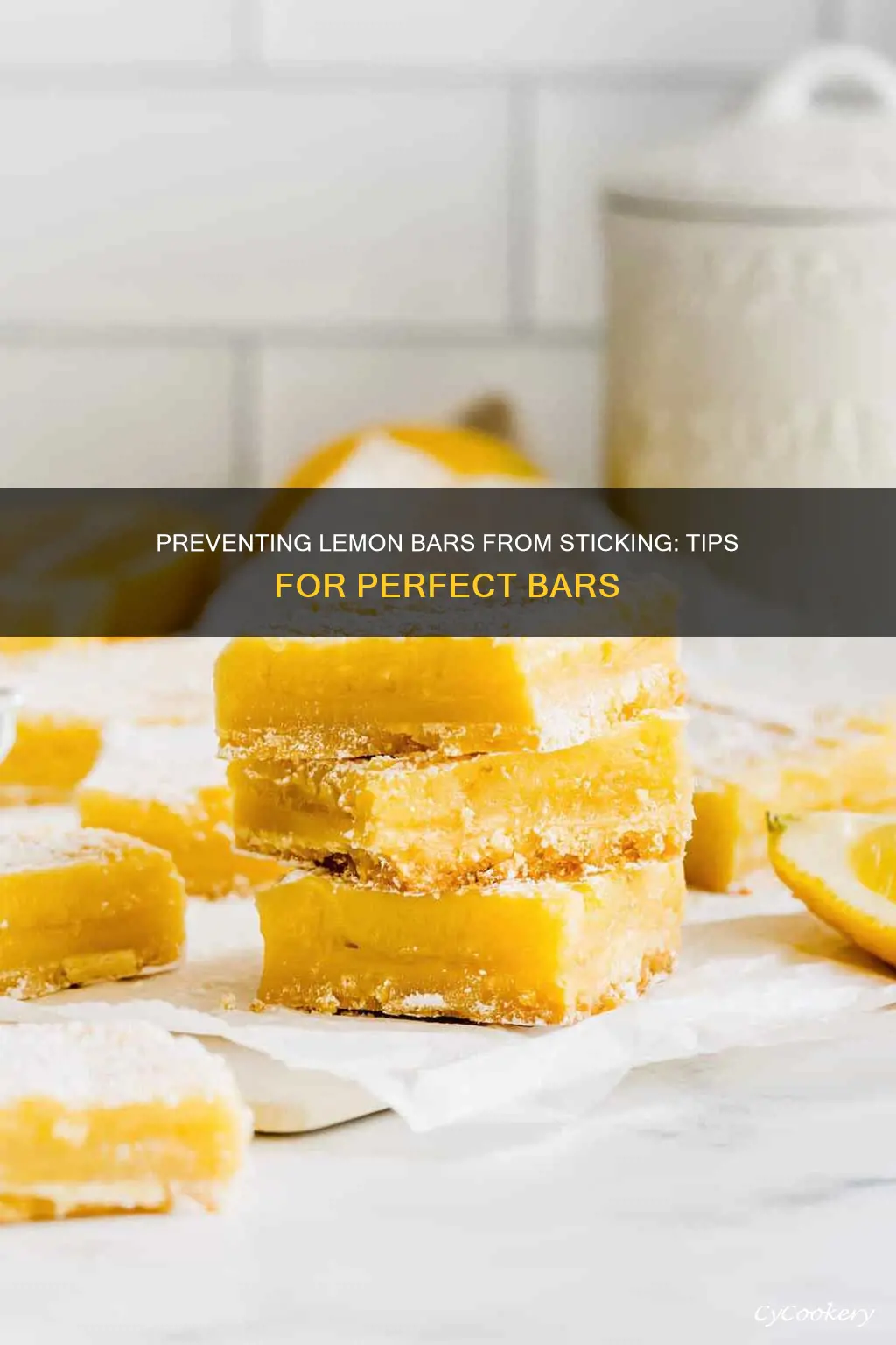 how to prevent lemon bars from sticking to pan