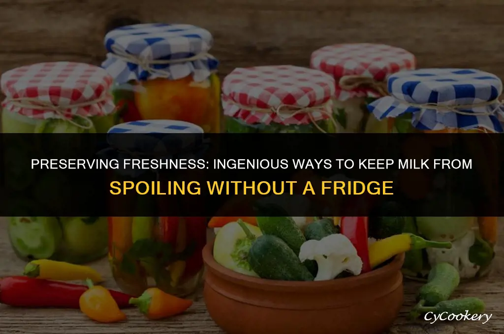 how to prevent milk from spoiling without refrigeration