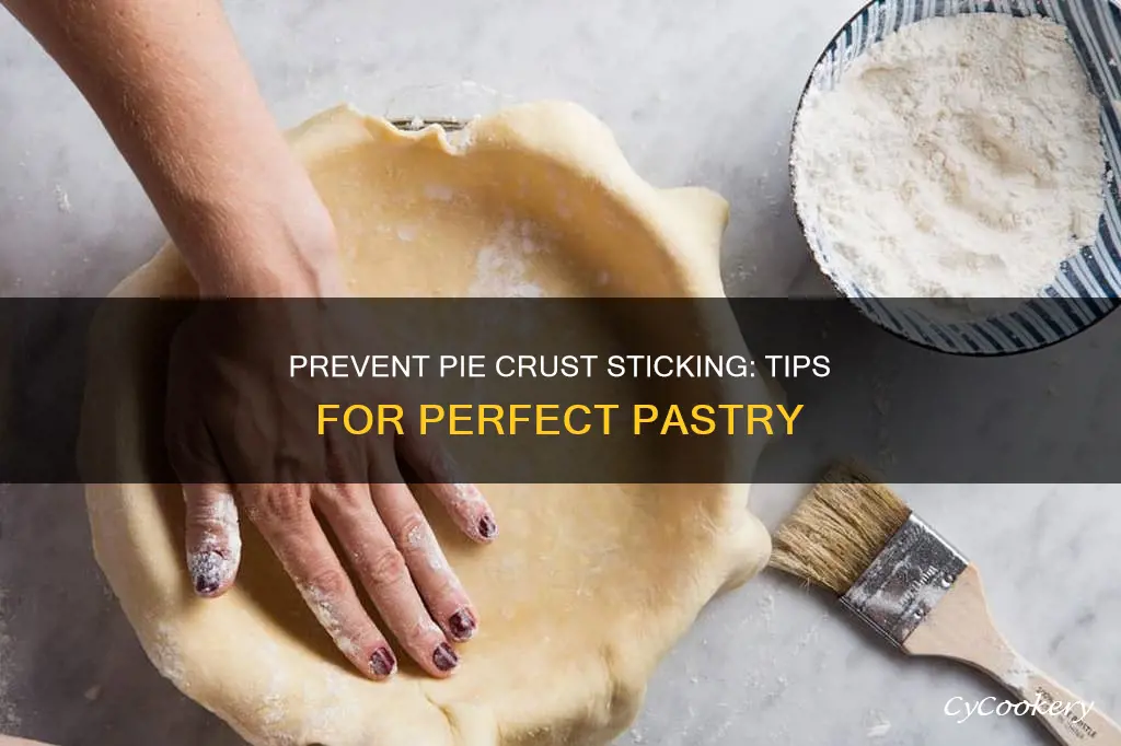 how to prevent piecrust from sticking to pan