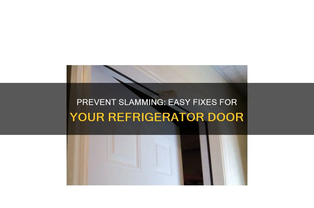 how to prevent refrigerator door from slamming