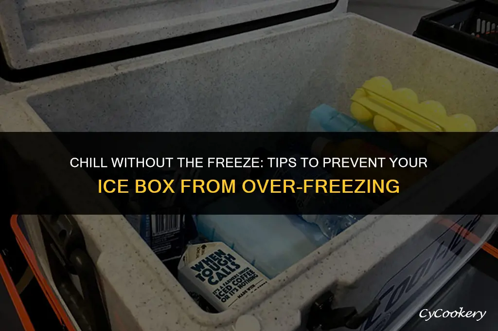 how to prevent the refrigerator ice box from freezing