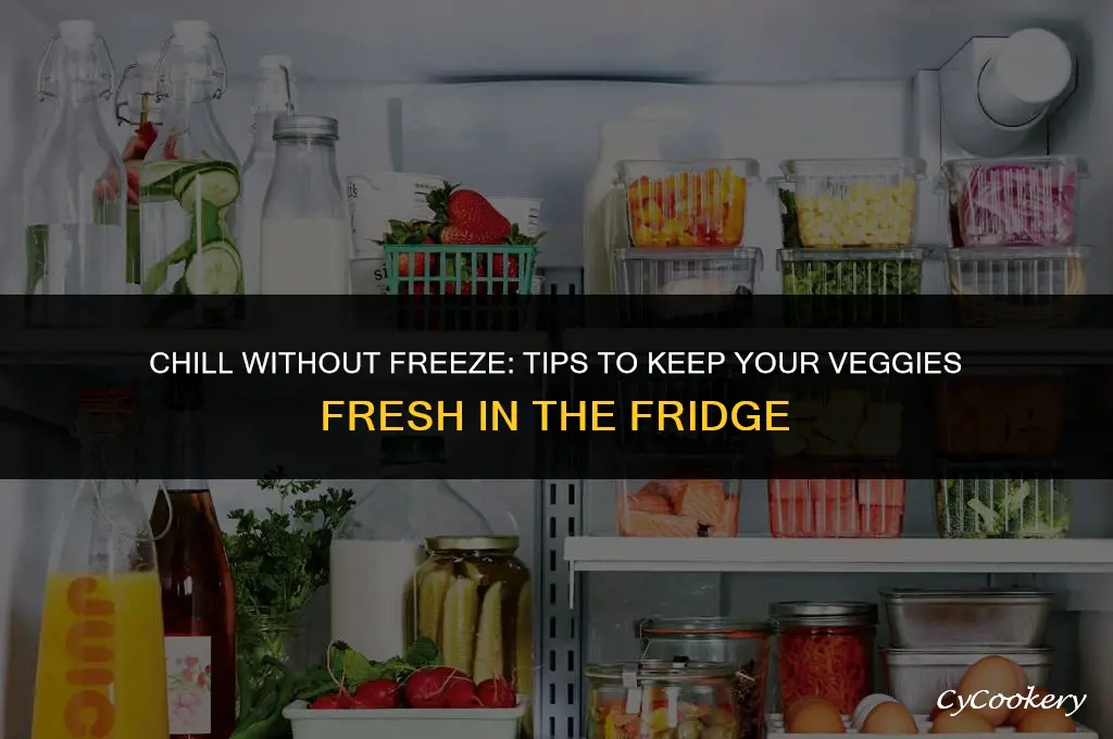 how to prevent vegetables from freezing in refrigerator