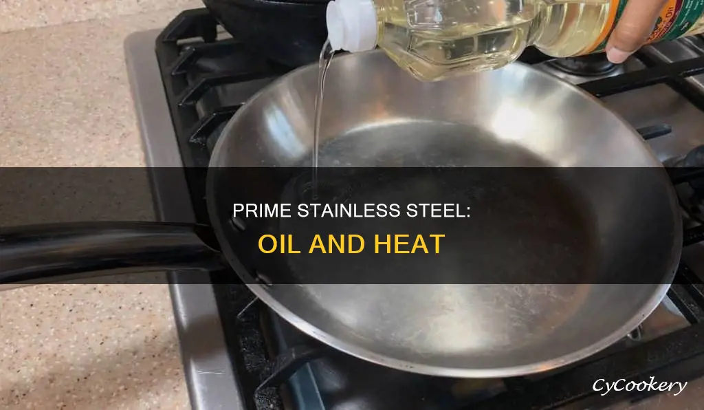 how to prime stainless steel pan