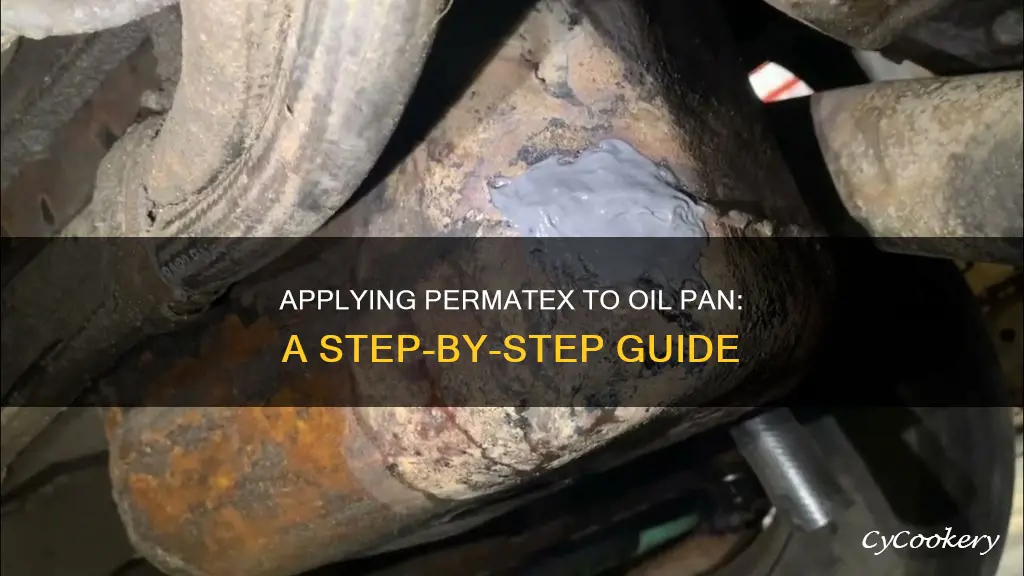 how to properly apply permatex to your oil pan