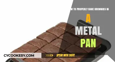 Baking Brownies: Metal Pan Method