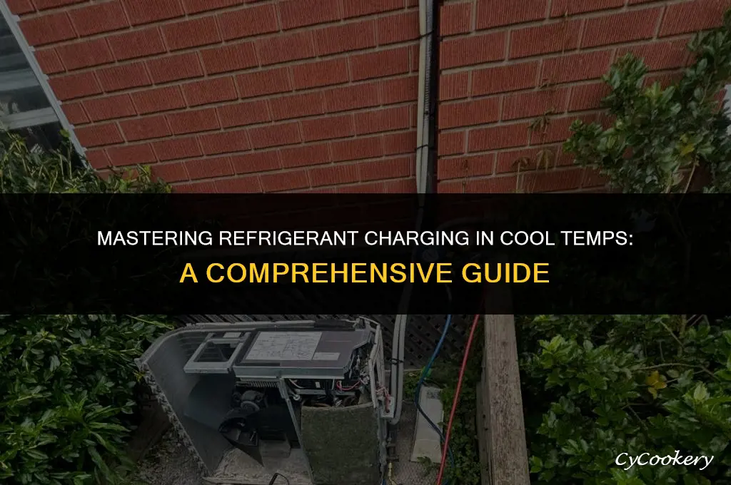 how to properly charge refrigerant in cool temperature