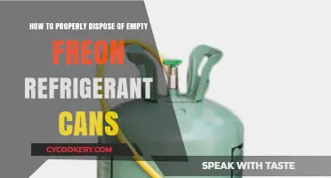 Safe and Eco-Friendly Disposal of Empty Freon Refrigerant Cans