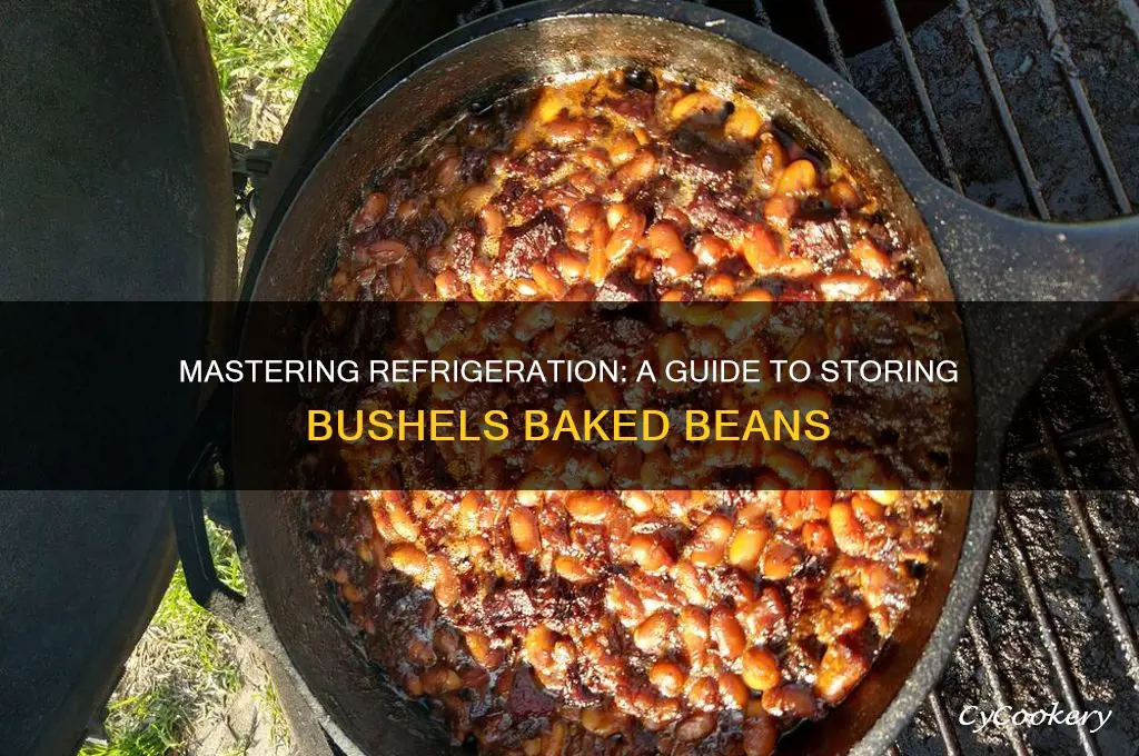 how to properly refrigerate bushels baked beans