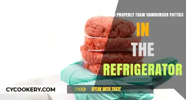 Safely Thawing Hamburger Patties: A Step-by-Step Refrigerator Guide