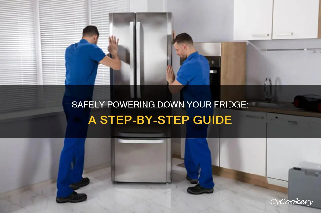 how to properly turn off a refrigerator