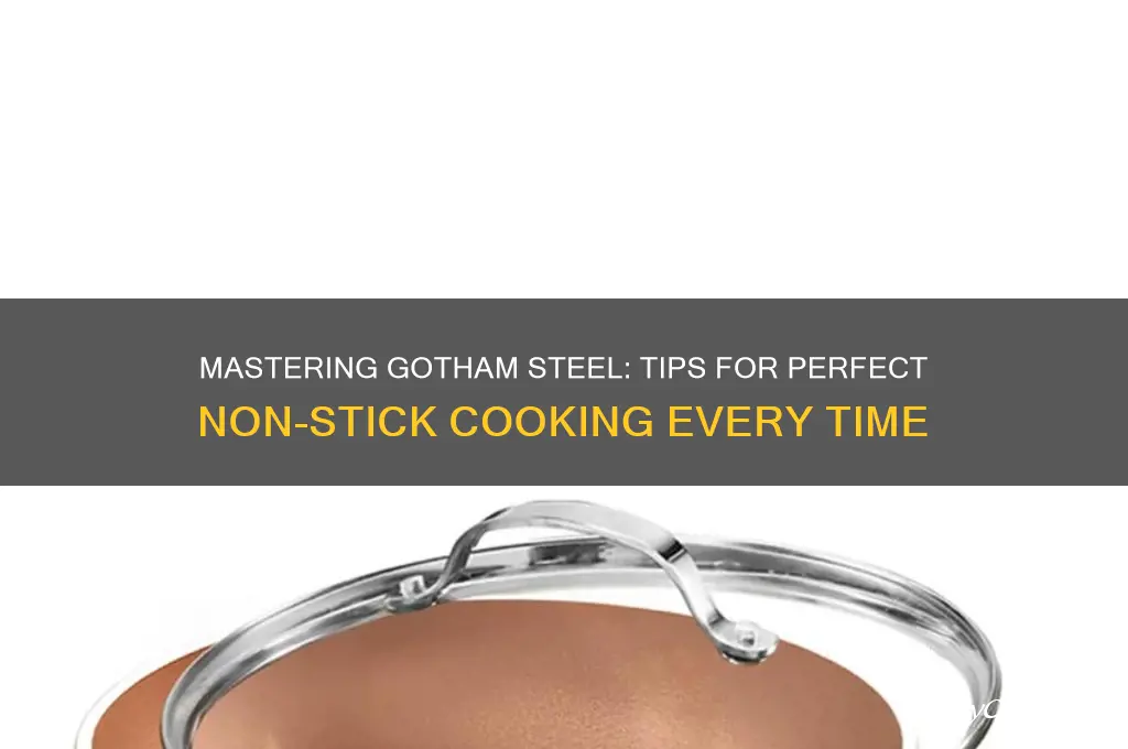 how to properly use gotham steel pan