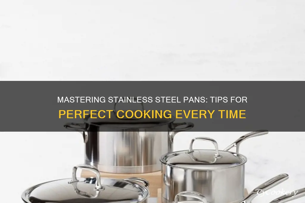 how to properly use stainless steel pans