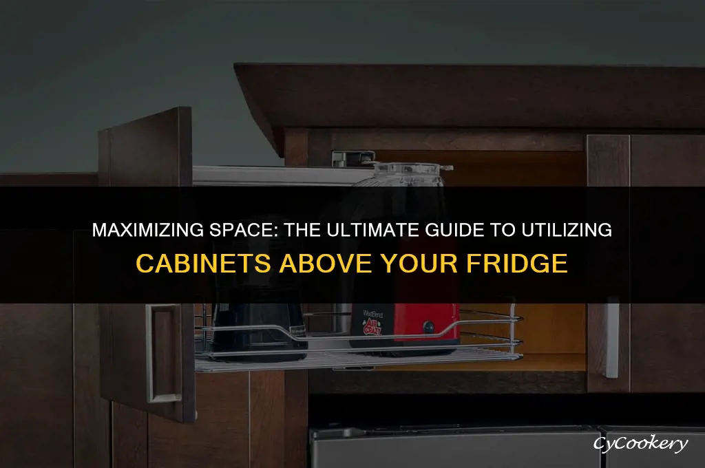 how to properly use the cabinets above the refrigerator