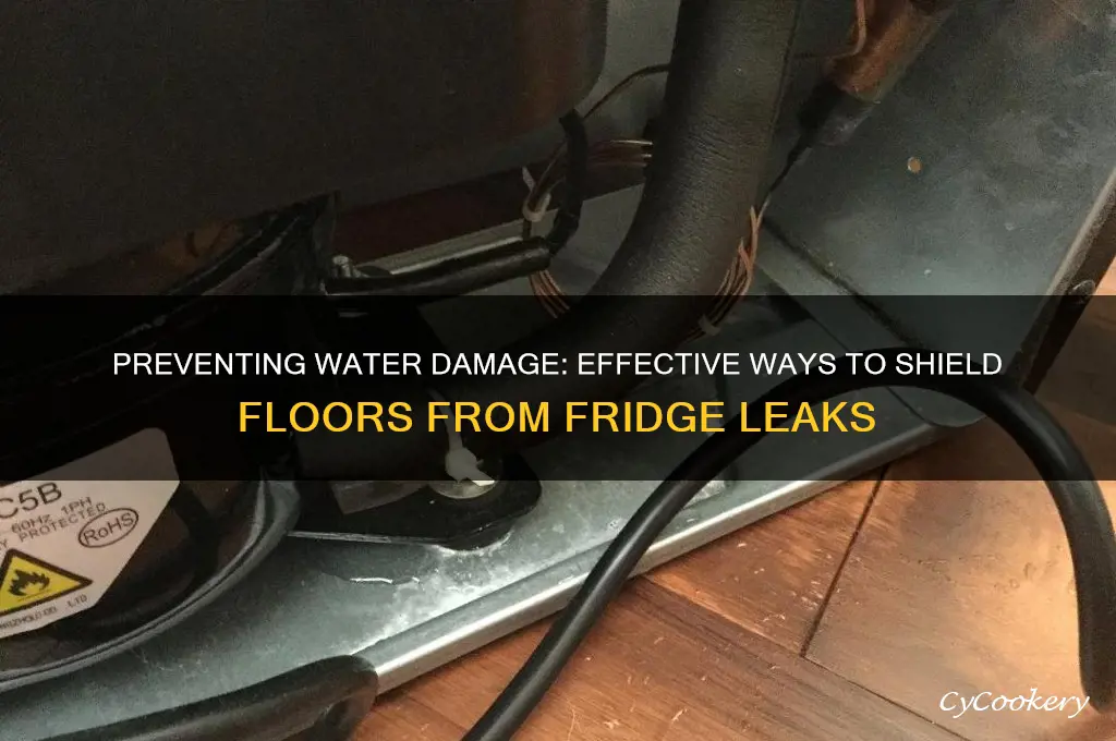 how to protect floor from refrigerator leaks