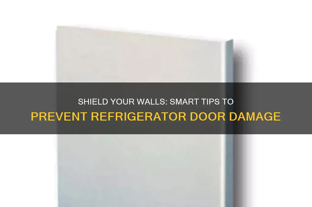 how to protect wall from refrigerator door