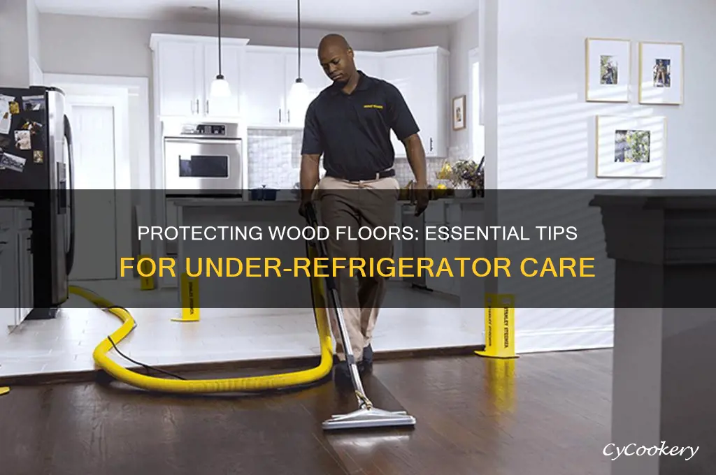 how to protect wood floor under refrigerator