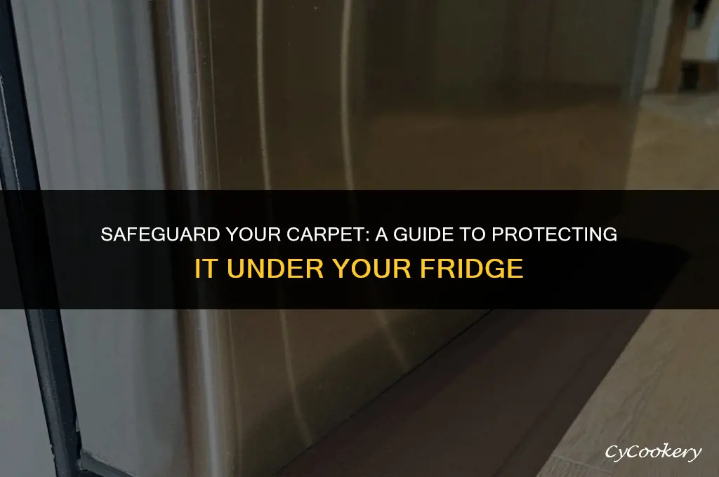 how to protect your carpet under a refrigerator