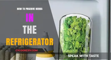 Fresh Herbs Longer: Easy Refrigerator Preservation Tips and Tricks