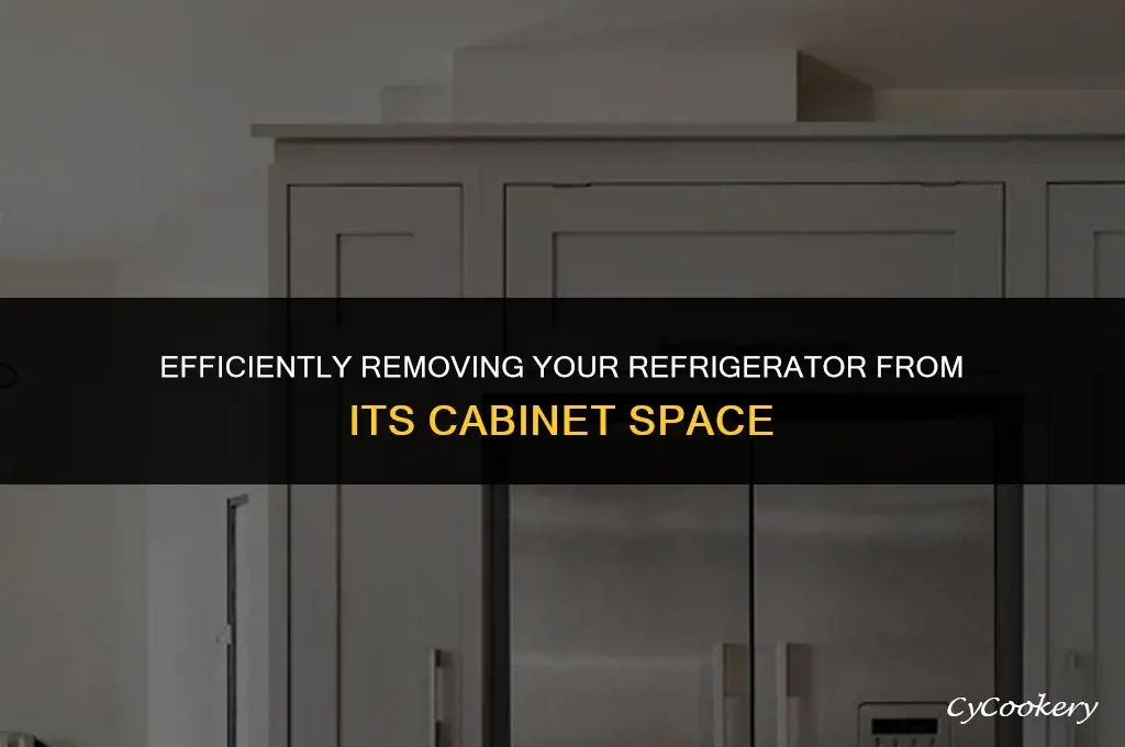 how to pull a refrigerator out of cabinet