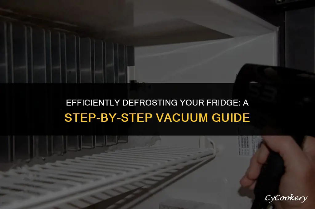 how to pull a vacuum on a refrigerator