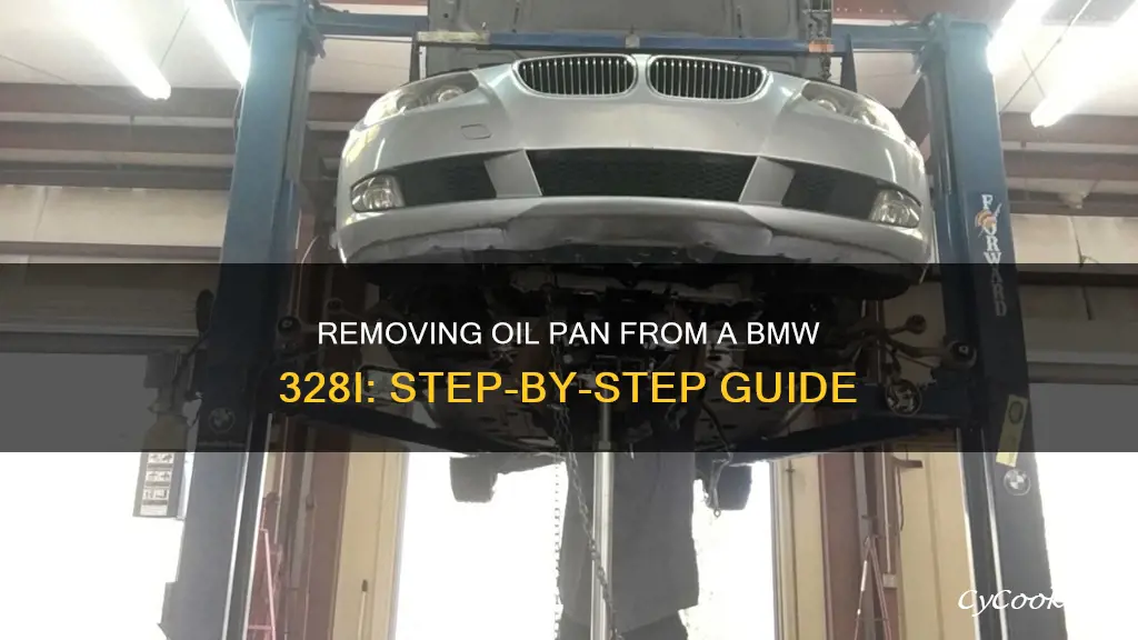 how to pull oil pan off from 08 328i