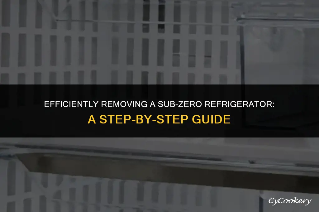 how to pull out a sub zero refrigerator