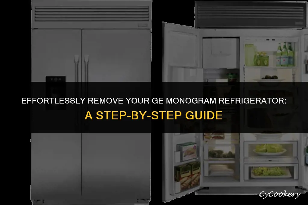 how to pull out built in ge monogram refrigerator