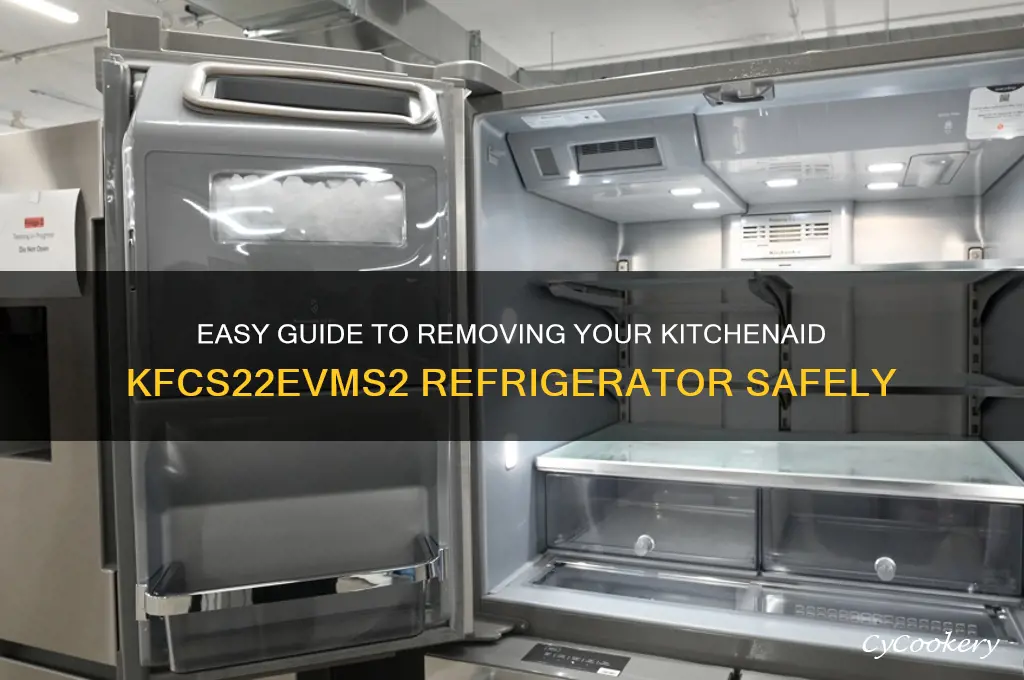 how to pull out kitchenaid refrigerator kfcs22evms2