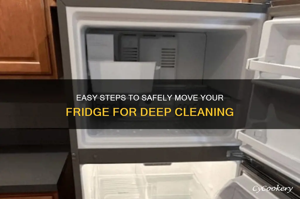 how to pull out refrigerator for cleaning