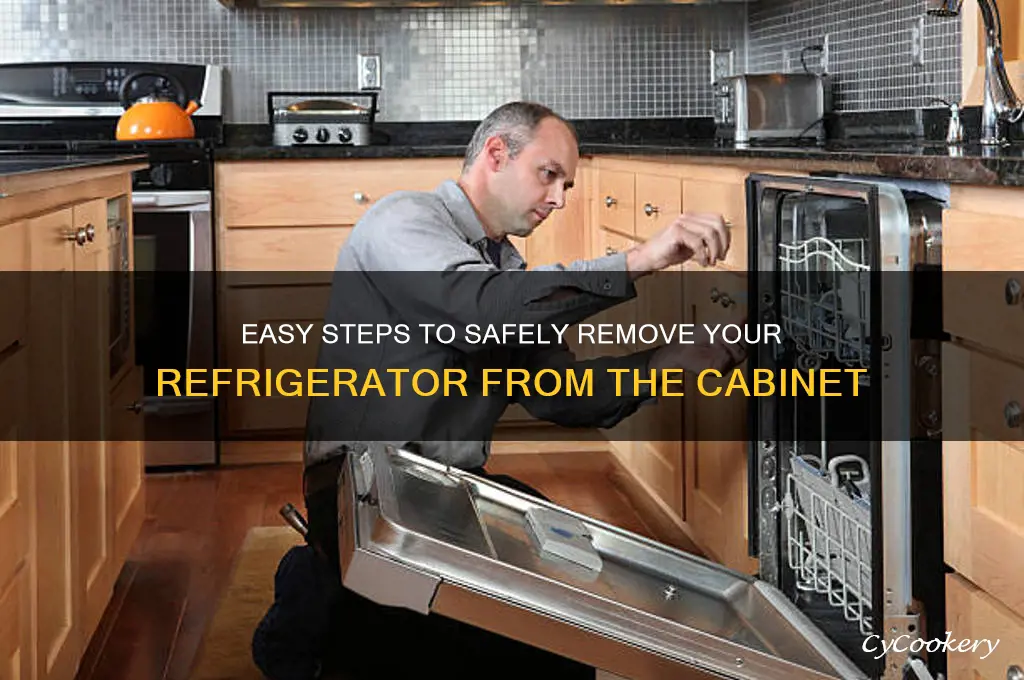 how to pull out refrigerator from cabinet