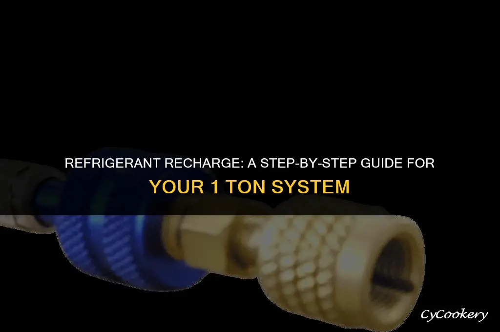 how to put 410a refrigerant in 1 ton system