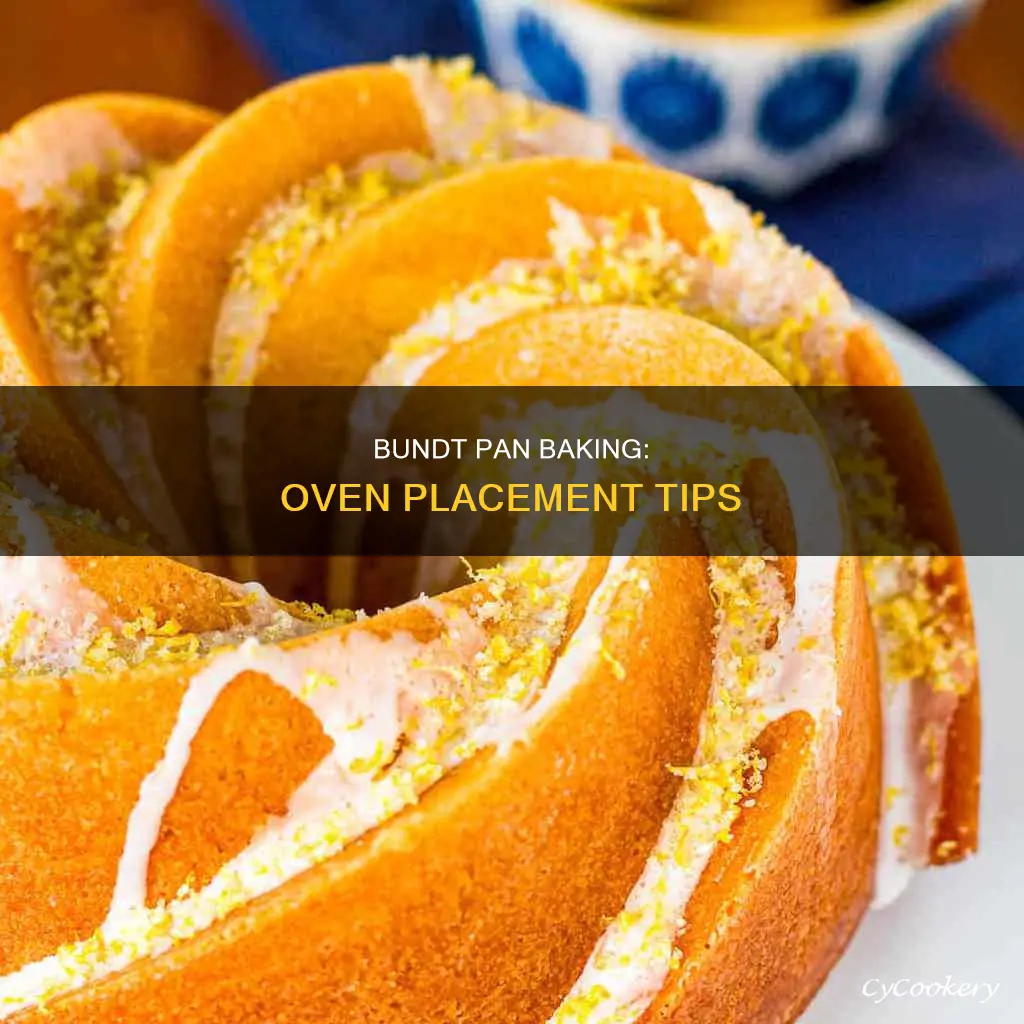 how to put a bundt pan in the oven