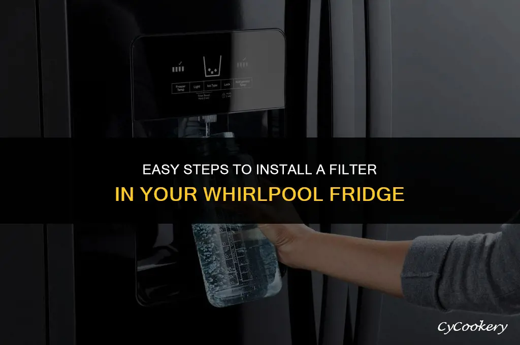 how to put a filter in a whirlpool refrigerator