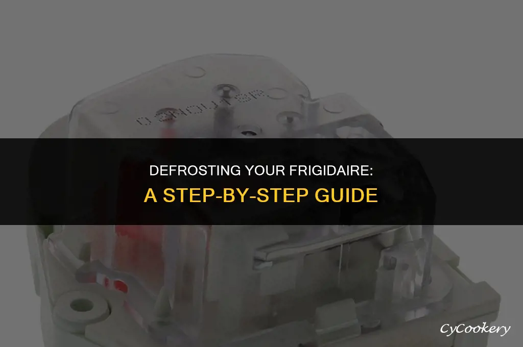 how to put a frigidaire refrigerator in defrost mode