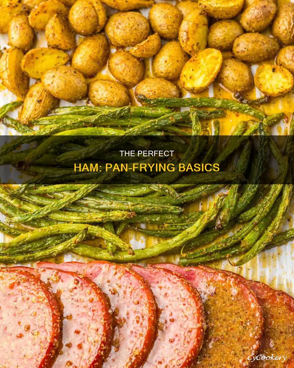 how to put a ham in the pan