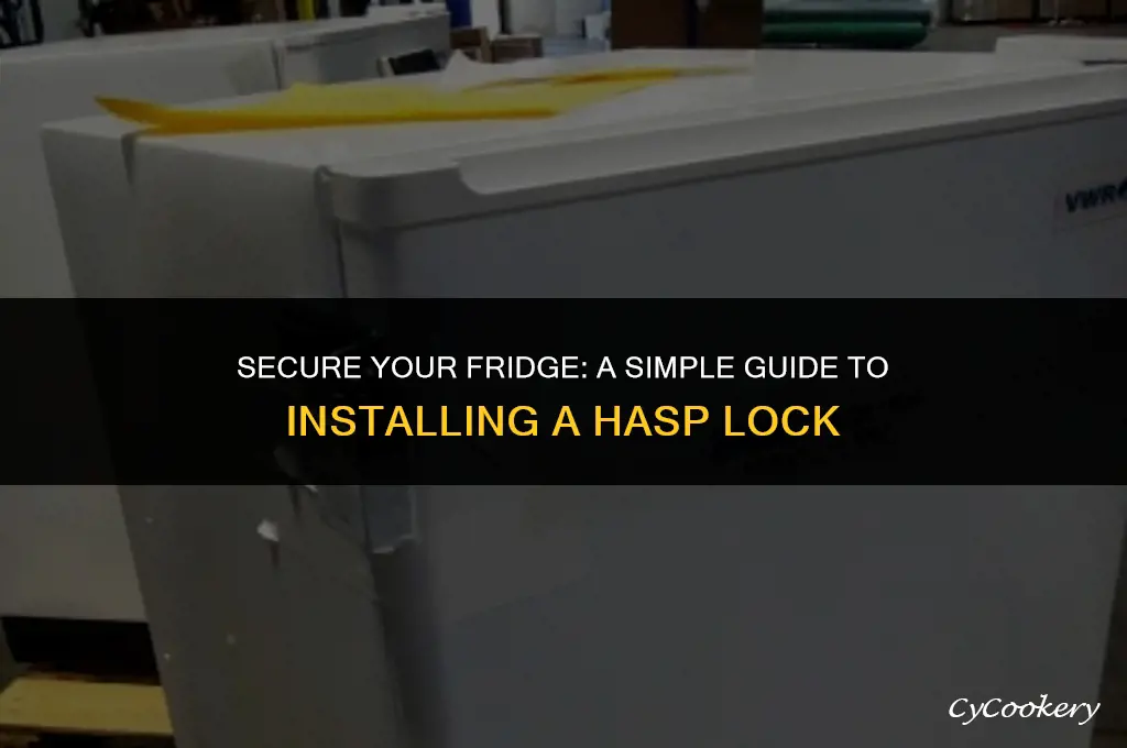 how to put a hasp on a refrigerator