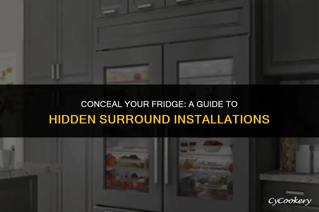 how to put a hidden surround on a refrigerator