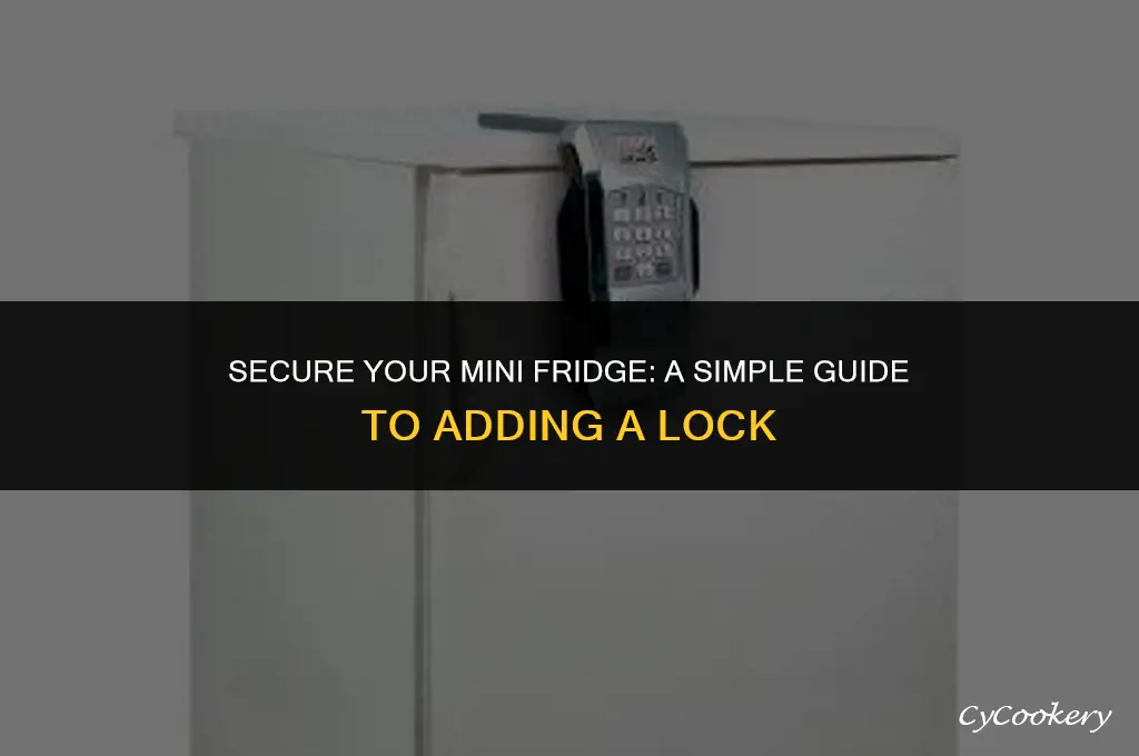 how to put a lock on a mini refrigerator