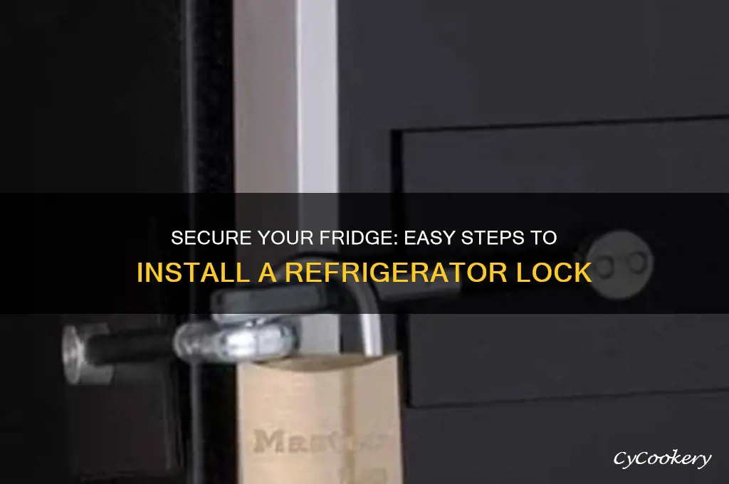 how to put a lock on a refrigerator