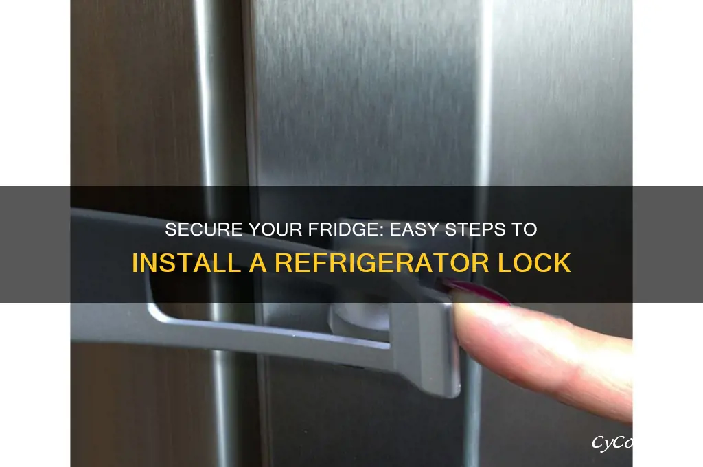 how to put a lock on refrigerator