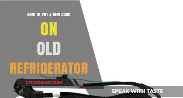 Revive Your Old Fridge: A Simple Guide to Replacing the Cord