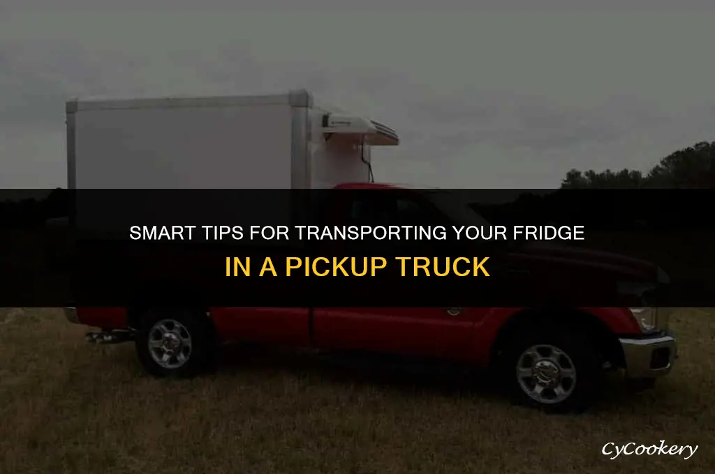 how to put a refrigerator in a pickup truck