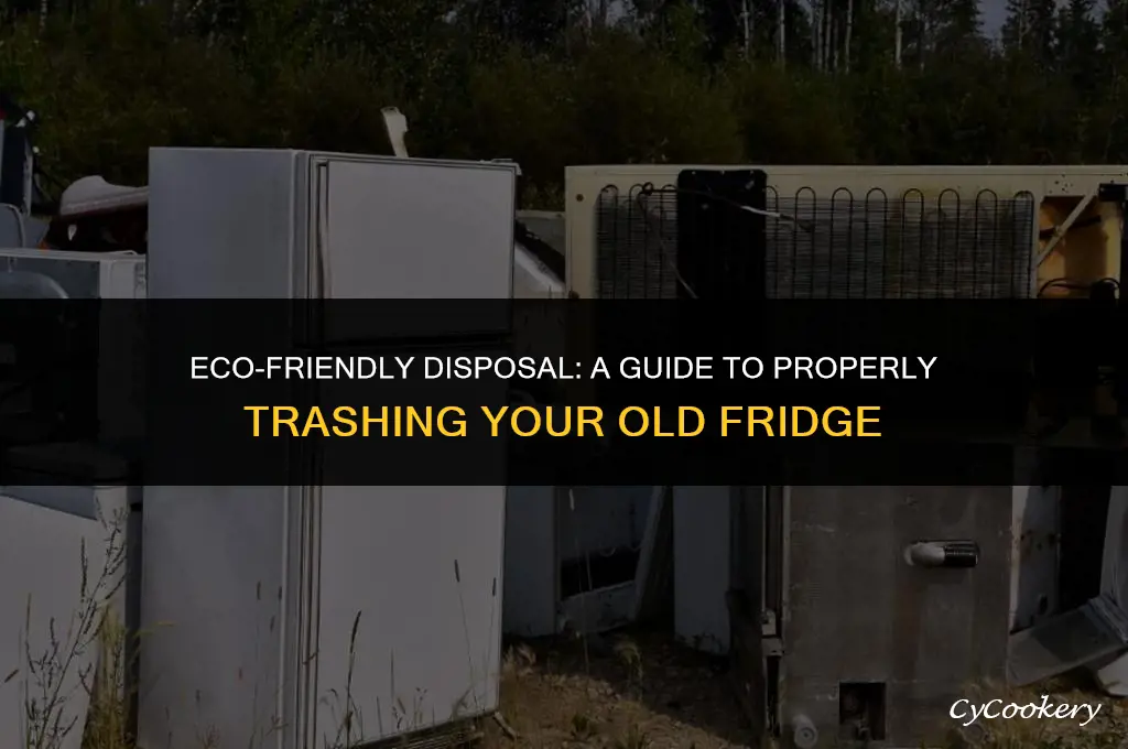 how to put a refrigerator out for trash