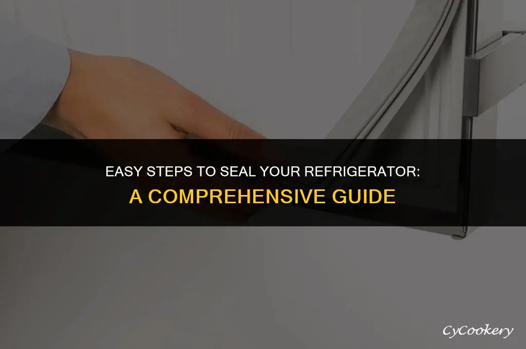 how to put a seal on a refrigerator